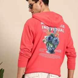 Mast & Harbour Printed Hooded Sweatshirt-image-51