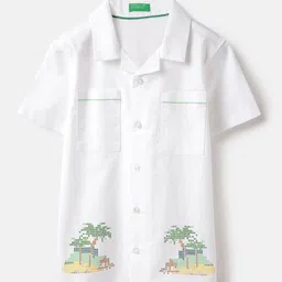 United Colors of Benetton Boys Opaque Printed Casual Shirt-picture-15