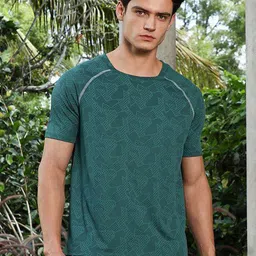 Campus Sutra Men Abstract Printed Round Neck T-shirt-picture-32