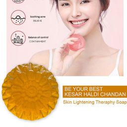 GROOVY Set Of 3 Kesar Soaps - 100 g Each image 4