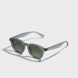 SAM & MARSHALL Unisex Square Sunglasses with UV Protected Lens DARIO_GREEN_2703-139