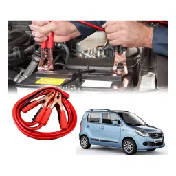 Auto Pearl 2.29 m (7.5 Ft) 500 A Heavy Duty Booster Anti Tangle Battery Jumper Cable for Maruti Suzuki WagonR (Pack of 2)-76