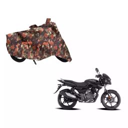 Auto Pearl Waterproof Two Wheeler Cover For Bajaj Pulsar 125 (Green & Multi Color)-image-78
