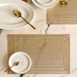Mason Home Oblong 6 Pcs Textured Rectangular Table Placemats-picture-28