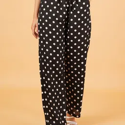 IX IMPRESSION Polka Dot Print Regular Trousers-picture-28