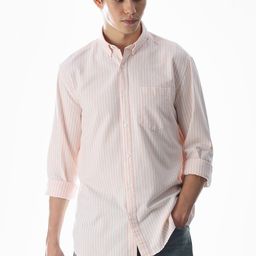 Jack & Jones Button Down Collar Multi Stripes Striped Pure Cotton Casual Shirt-picture-5