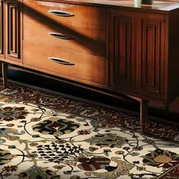 Sapana Carpet-Mats Cream-Coloured Regular Traditional Carpet-image-74