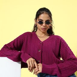 The Roadster Life Co. Cable Knit Crop Cardigan-image-41