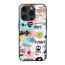 QRIOH Typography Printed iPhone 15 Pro Back Case Mobile Accessories-36
