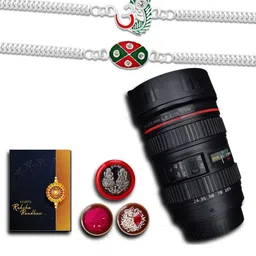 DeoDap Rakhi Pooja Thali Roli Chawal Coin & Greeting Card Rakhi Gift Set-image-70