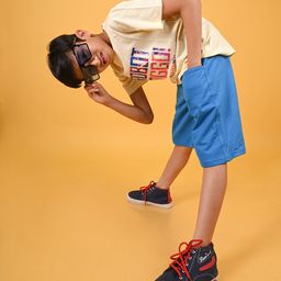TALES & STORIES Boys Blue Cotton Shorts-picture-36