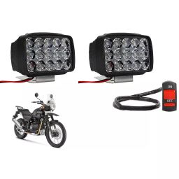 Cartronics 15  LED Fog Light With On/Off Switch  for Royal Enfield Himalayan (Set of 2 Pcs)-39