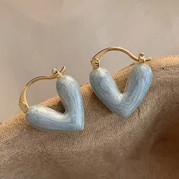 KRENOZ Heart Shaped Hoop Earrings-picture-25