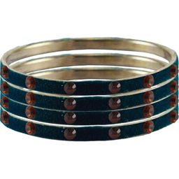 Vidhya Kangan Blue Brass Bangles-image-90