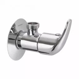 PLUMBER Wall Mounted Chrome Finish Angle Cock with Wall Flange, KNA-0507-picture-46