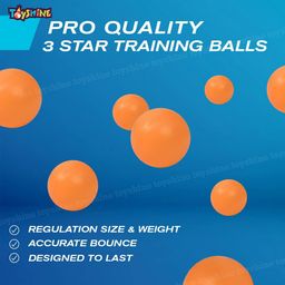 Toyshine Table Tennis Combo - Two Racket with Three Ball and One Adjustable & Foldable TT Net - Multicolor (SSTP) image 3