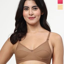 LILY Women Pack of 3 Full Coverage Non-Wired and Non Padded Bra-picture-11