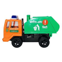 Enorme Pull Back Spring Action Garbage Clean Up City Die Cast Truck Vehicle Toy  - Color May Vary image 4