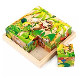 Trinkets & More Vehicle Theme 3D Jigsaw Puzzle Wooden Cube Block 6 Face 9 Pieces with Storage Tray image 5