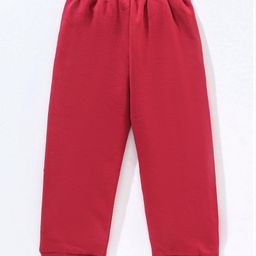 ToffyHouse Full Sleeves Winter Wear Hoodie & Jogger Set Text Move Faster Text Print - Red image 5