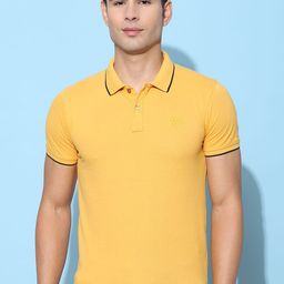 Cloak & Decker by Monte Carlo Men Solid Polo Collar T-shirt-image-89