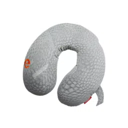 Elegant Silky 30x30x10cm Grey Velvet Travel Pillow-image-4