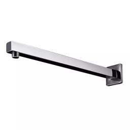 CLINTON Luxuary Sqaure Shower Arm with Wall Flange Stainless Steel 18 inch-35