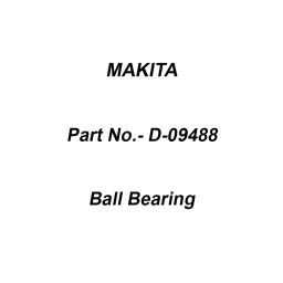 Makita Ball Bearing Chamfering Bit 45, Part No D-09488-43