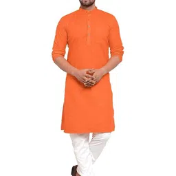 Attigo Band Collar Straight Kurta-image-85