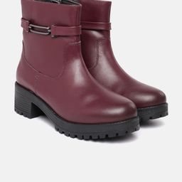 Allen Solly Women Mid-Top Block Heeled Regular Boots-56