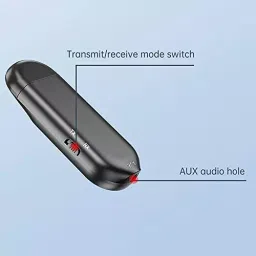 amiciSmart Bluetooth 5.0 Transmitter & Receiver AUX Wireless Dongle with LCD Display & Mic for Car, Smartphone & Laptop, 1xBLUETOOTH-DIS image 4