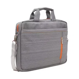 Aquador Laptop Cum Messenger Bag With Grey Orange Matty Fabric-image-76