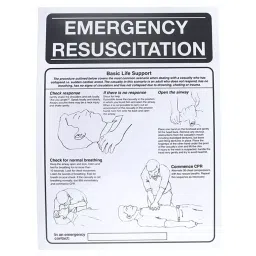 RS PRO First Aid Safety Wall Chart Plastic English 400 mm 300mm, 559568-image-74