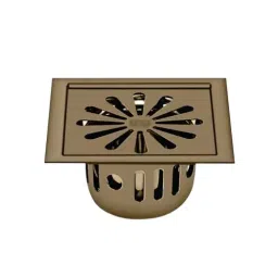 Sanjay Chilly Square Ezee Floor Drainer with Cockroach Trap Brown 153 x 153 mm, SCCT-SE-BB-153-image-87