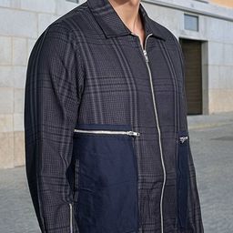 UNRL Checked Tailored Jacket with Box Pockets image 5