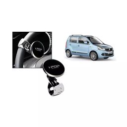 Auto Pearl I-Pop Sparkling Grey Car Power Steering Wheel Platinum Big Knob Spinner Compatible with WagonR 2010-39