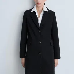 MANGO Single-Vented Knee Length Overcoat-image-26