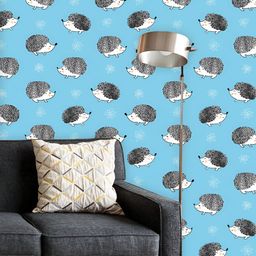 ArtzFolio Blue & Black Printed UV Resistant Wallpaper-image-58