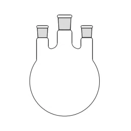 Omsons Germany 5000 ml Parallel Three Necks Round Bottom Flask 126/18 image 3
