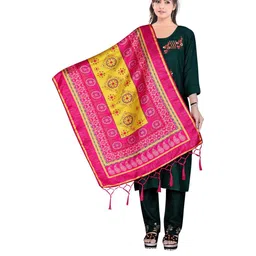 SHIV FASHION Ethnic Motifs Printed Dupatta-image-98