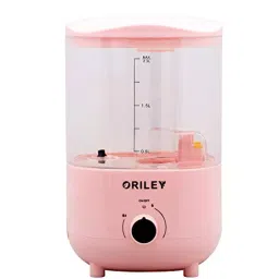 ORILEY Ultrasonic Cool Mist Humidifier Manual Air Purifier 2.3 L Capacity 18 W Corded Electric Transparent Pink, 2111A-13