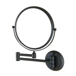 Aquieen  Shaving/Makeup Mirror Brass Chrome Finish Black, AQN 154-image-39