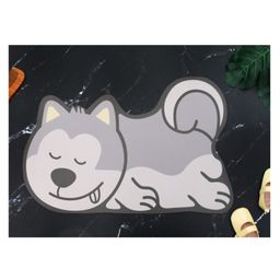 Yellow Bee Dog Shaped Door Mat  Grey-image-8