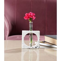 Purezento 4 inch Switzer Test Tube Planter Vase- White-image-89