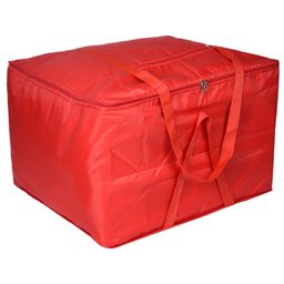 Kuber Industries Storage Bag  Parachute Travel Duffle Bag  Foldable Underbed Storage Bag  Jumbo Attachi Storage Bag For Clothes with Handle  Large  Red-7