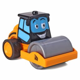 JCB Rex The Roller Pull Back Construction Vehicle Toy - Yellow-19