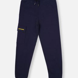 Pepe Jeans Woven Ankle Length Washed Colour Trouser - Navy Blue-image-56