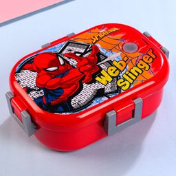 Marvel by SKI Plastoware Spiderman Web Slinger Lunchbox - Red-image-21