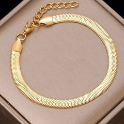 MEENAZ Gold-Plated Stainless Steel Anti Tarnish Wraparound Bracelet-image-47