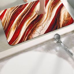 IVAZA Golden Brown Anti-Slip 550 GSM Bath Mat for Bathroom-image-95